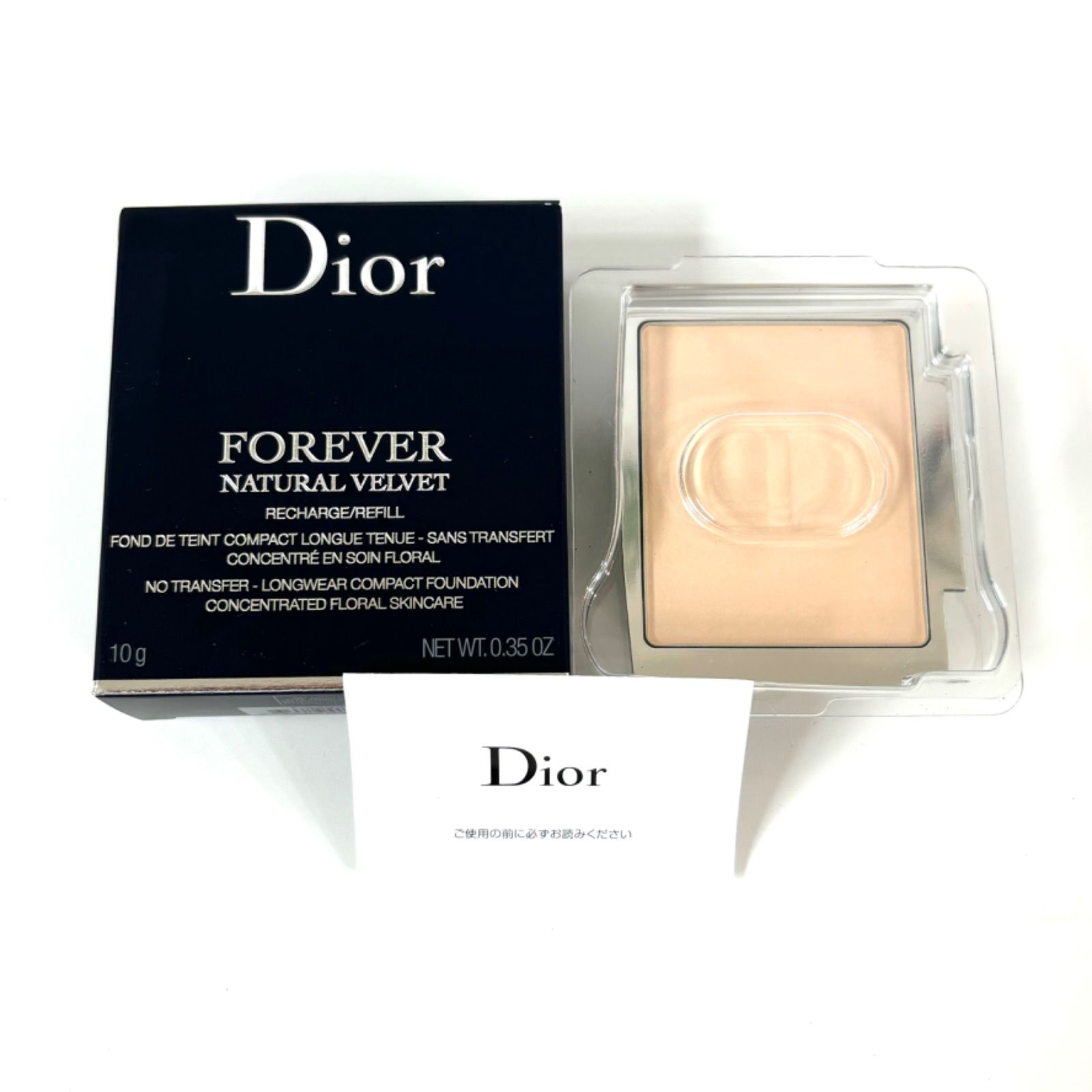 ◼️Dior◼️✨新品未使用✨フォーエヴァーコンパクト ナチュラル ベルベット パウダーファンデーション 1N レフィル