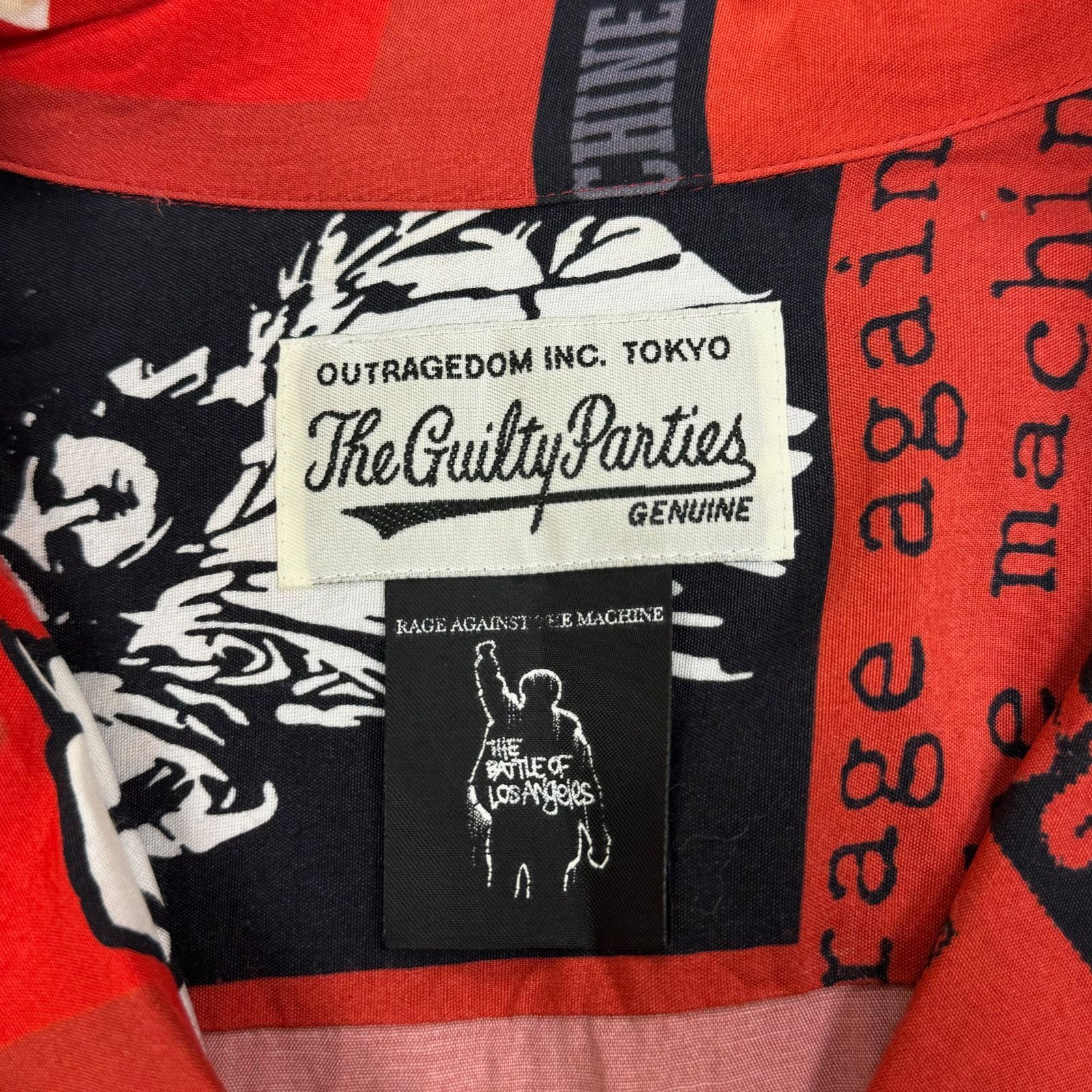 定価38600円 WACKO MARIA × RAGE AGAINST THE MACHINE S/S HAWAIIAN 