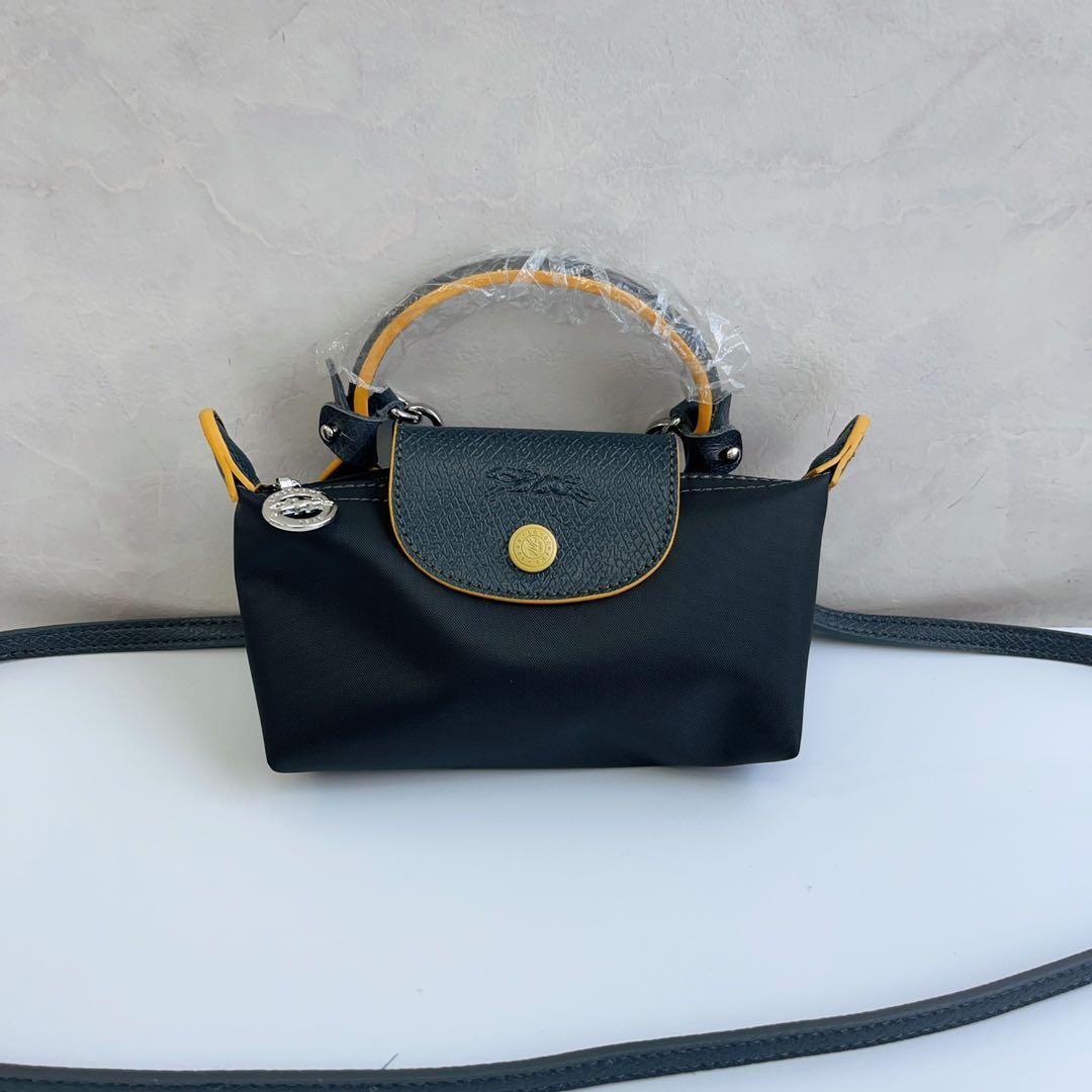 ★送料込み★ Longchamp ロンシャン XS トートバッグ 黄 黒 LONGCHAMP ロンシャン トートバッグ(2WAY仕様) CABAS XS カバ