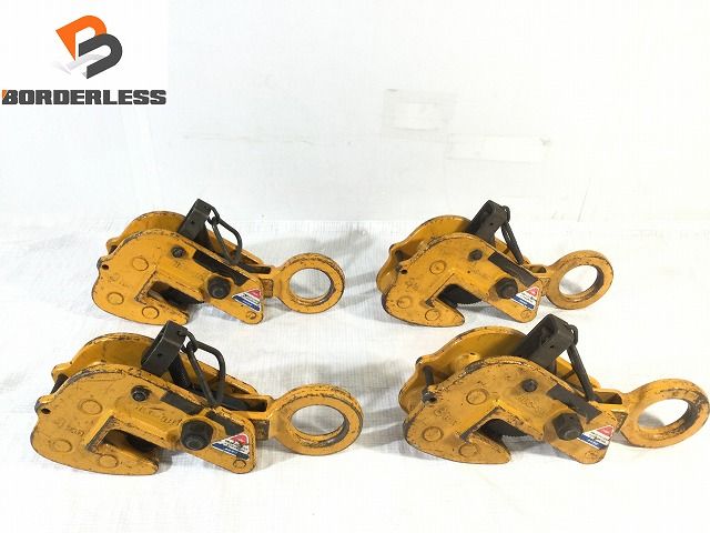 中古品 4個セット SUPERTOOL スーパーツール 横吊クランプ 3t HLC-3H 88644
