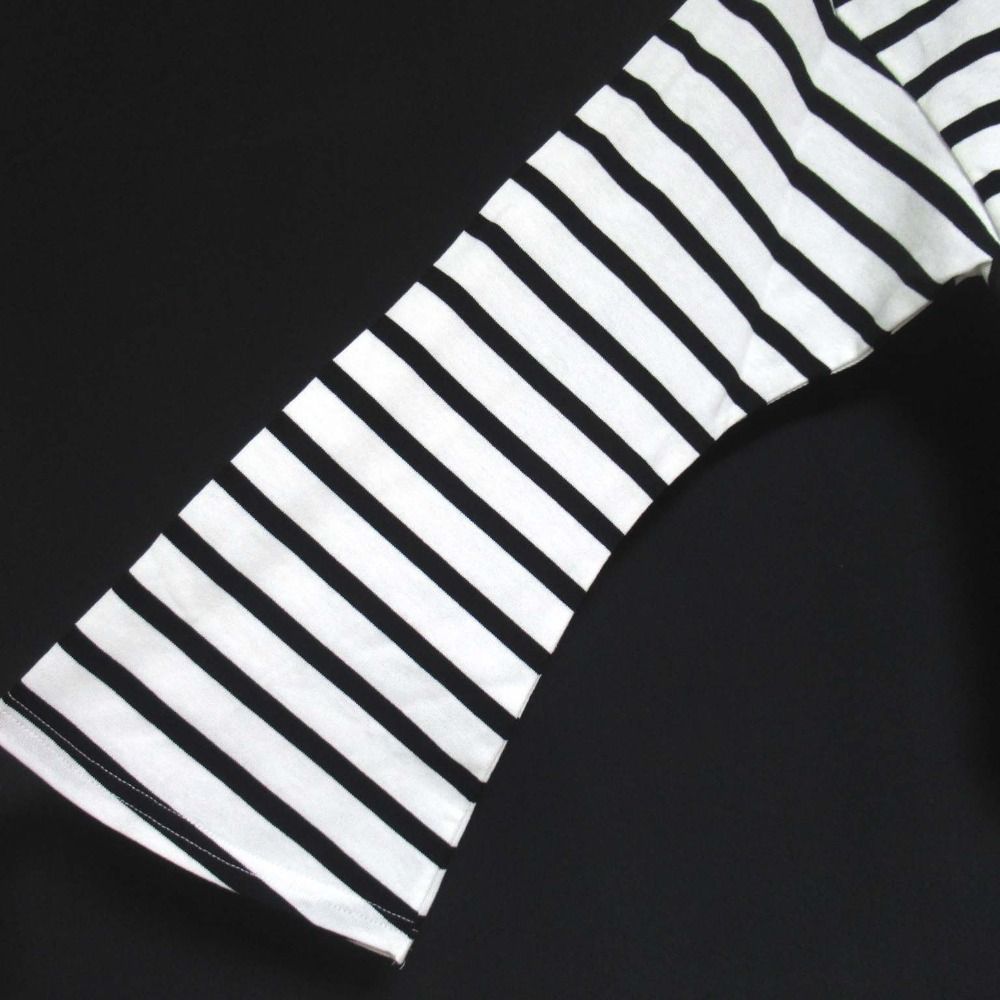 美品 23AW Cygne シーニュ Luc ボーダートップス 長袖 ショート