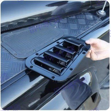 車 エンジンフードボンネットベントフード空気出口トリムカバーランドローバーディフェンダー90 110 130 2004-