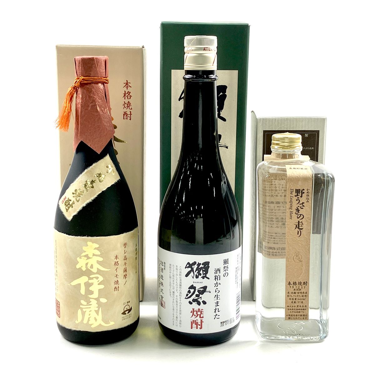 お届け 3本 獺祭 野うさぎの走り ゴールドラベル 720ml いも焼酎 古酒