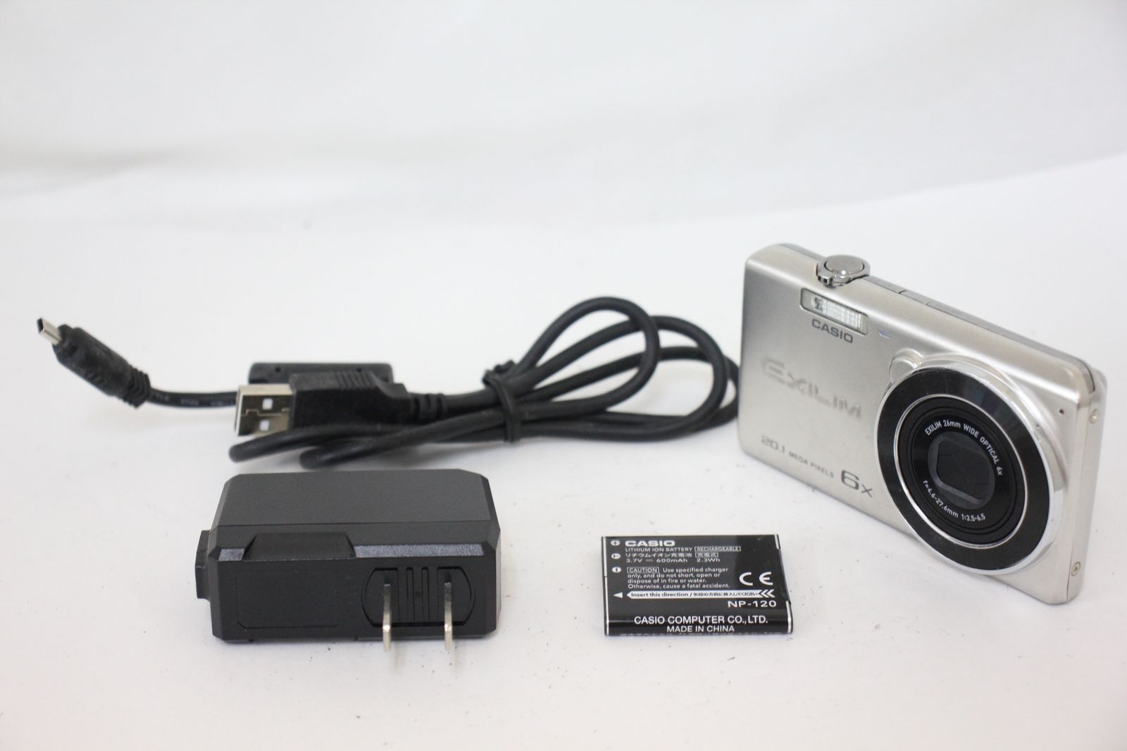 返品保証 カシオ Casio Exilim EX-ZS35 6x バッテリー付き コンパクトデジタルカメラ e433