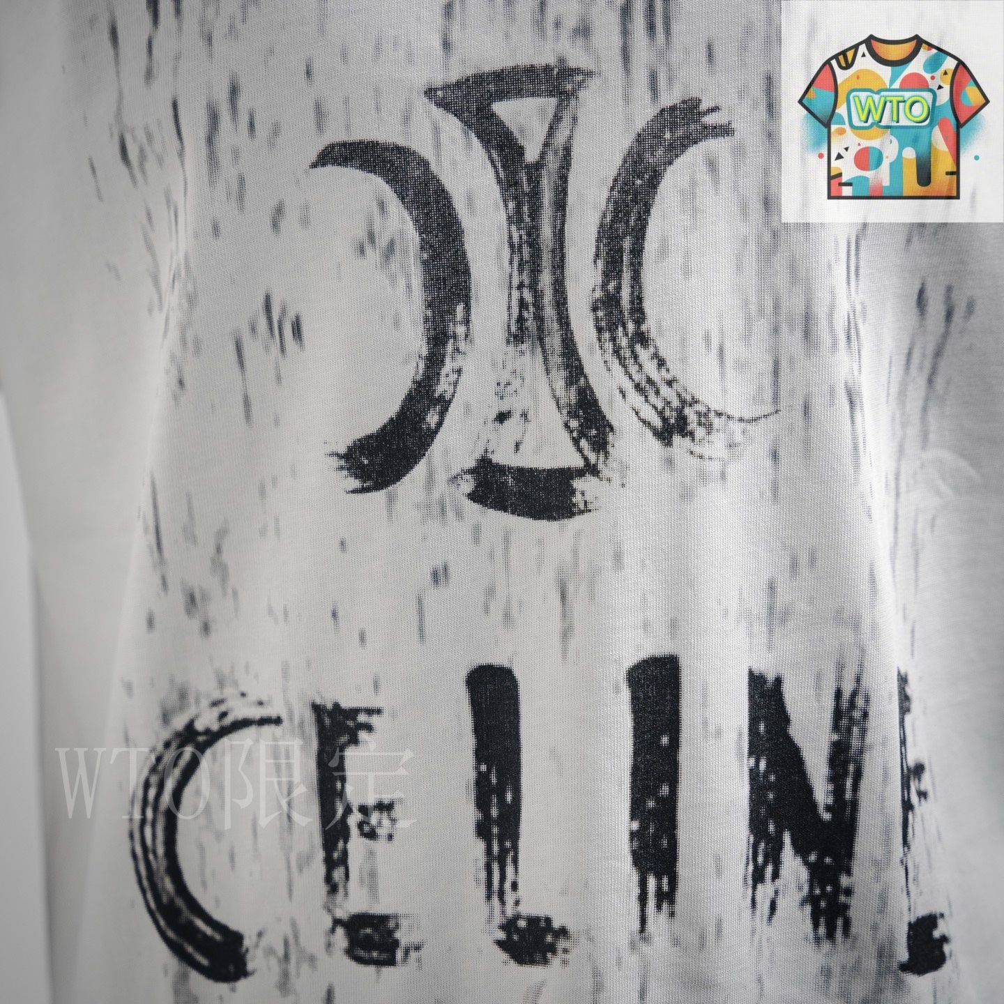 ★関税込★ CELINE ロゴプリント コントラスト Ｔシャツ セリーヌオム スタッズロゴプリントコットンジャージーTシャツ