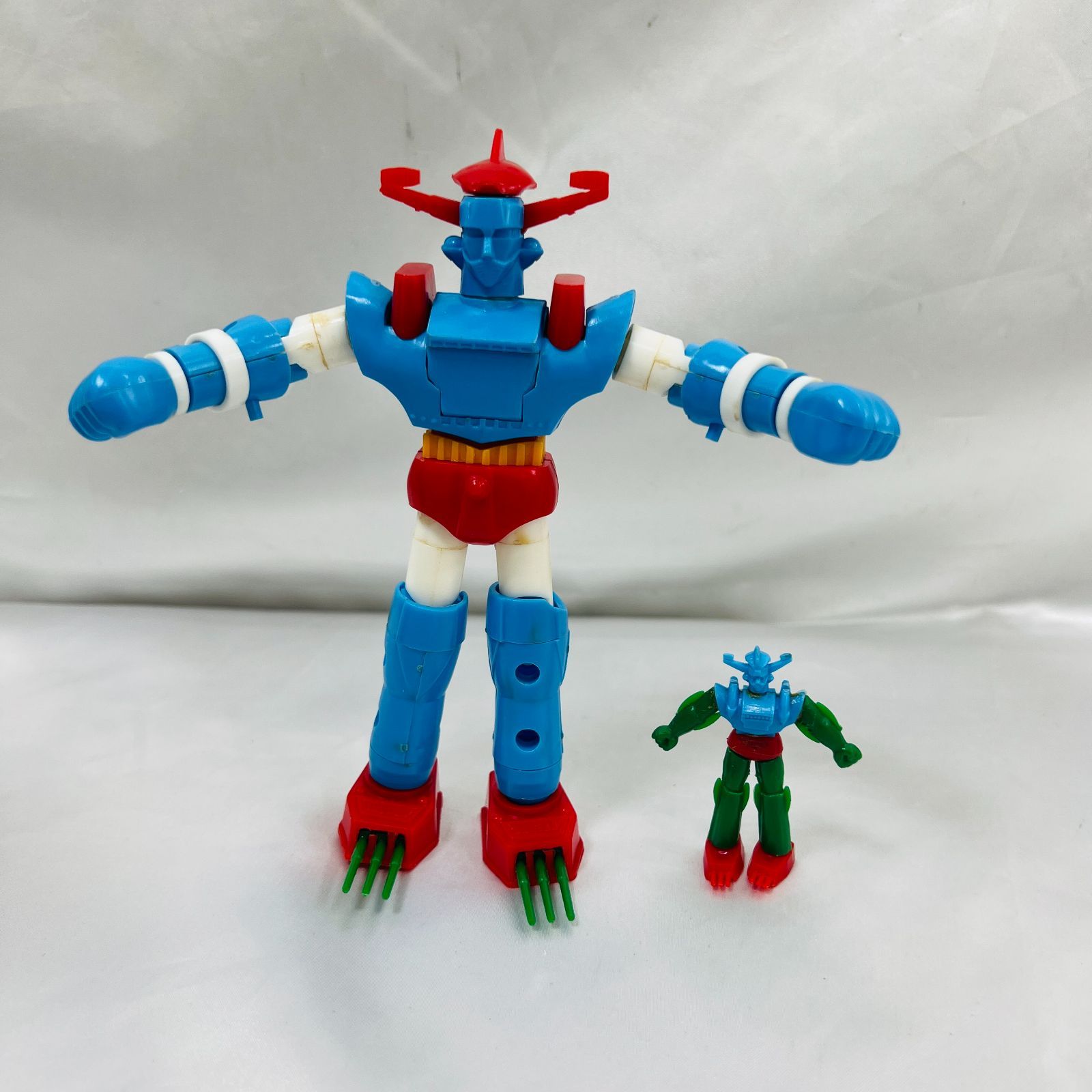 A アオシマ ミニ合体マシン 合体ロボット ムサシ レトロ 昭和 当時もの ヴィンテージ