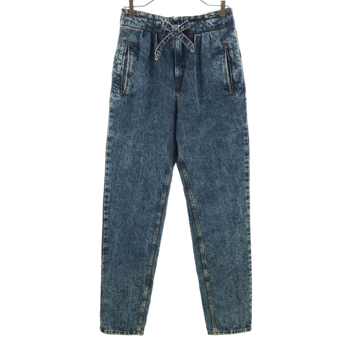 ISABEL MARANT イザベルマラン ケミカル テーパードデニムパンツ 38 インディゴブルー ジーンズ ハイライズ レディース 古着