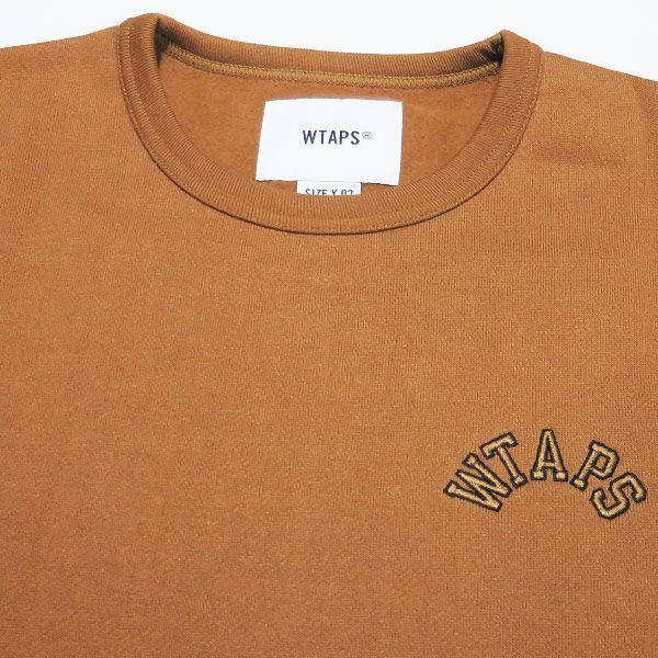 WTAPS 212ATDT-CSM14 クルーネックスウェット ブラウン M wtaps club crew neck M スウェット クルーネック