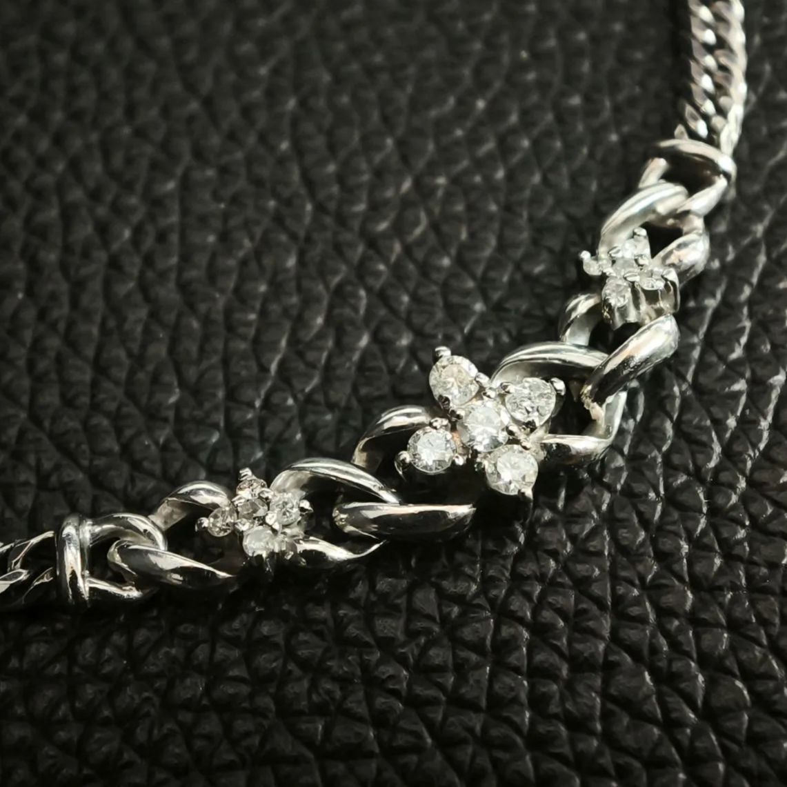 美品】プラチナ Pt850 ダイヤモンド 0.34ct ブレスレット （SNA 