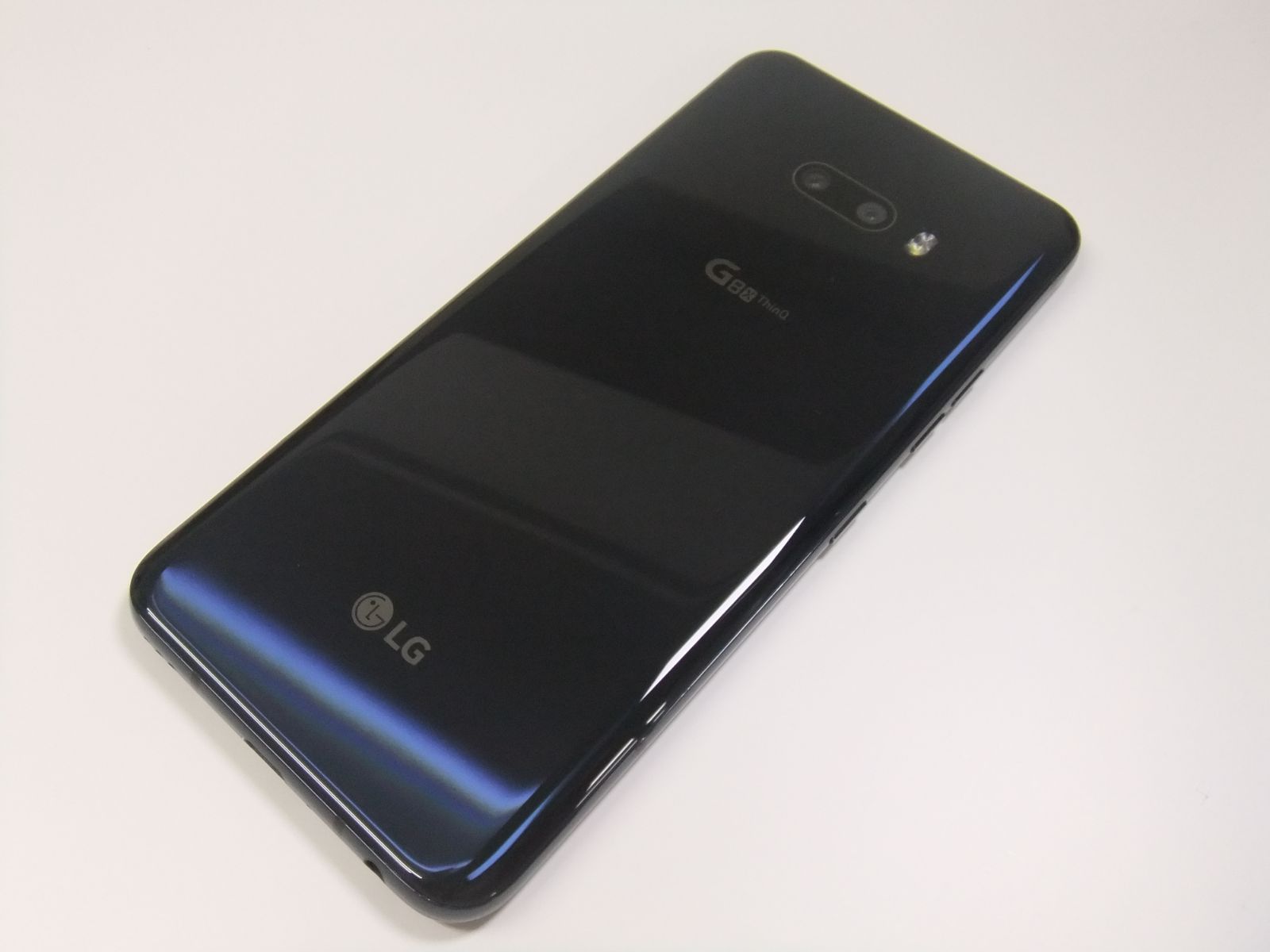 中古】 LG G8X ThinQ 901LG オーロラブラック SoftBank SIMロック解除