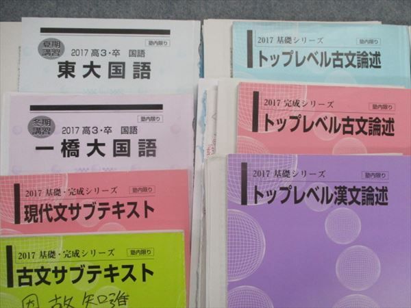 TH82-036河合塾 東大/一橋大国語/トップレベル古文/漢文論述/現代文