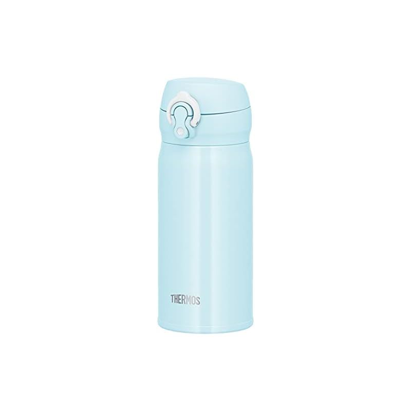 真空断熱ケータイマグ サーモス 350ml 水筒 THERMOS スノーブルー JNL-S350 JNL-355 直飲み - スノーホワイト 軽量 保温 保冷 | 350mlオリジナルステンレスボトル