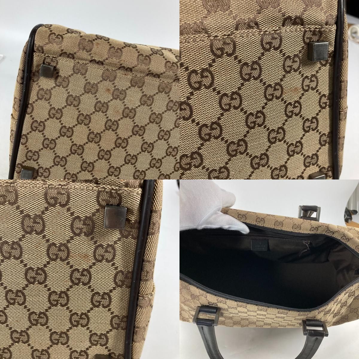 GUCCI グッチ ボストンバッグ GG 012・0383・06 GGキャンバス/レザー