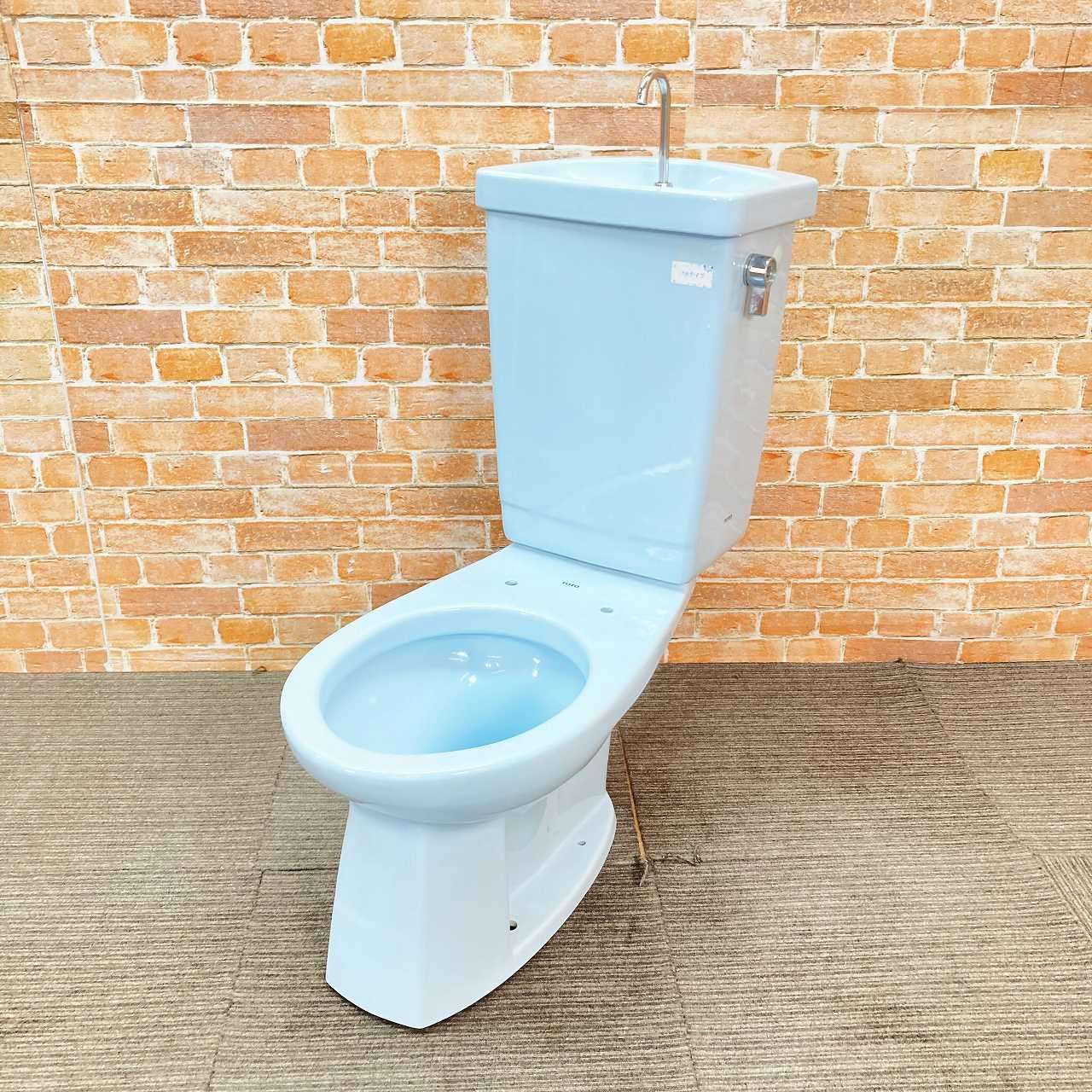 品 TOTO トイレ 洋式便器 床下排水 C730 排水芯540mm とタンク S731B のセット SM2 パステルブルー 21I090802