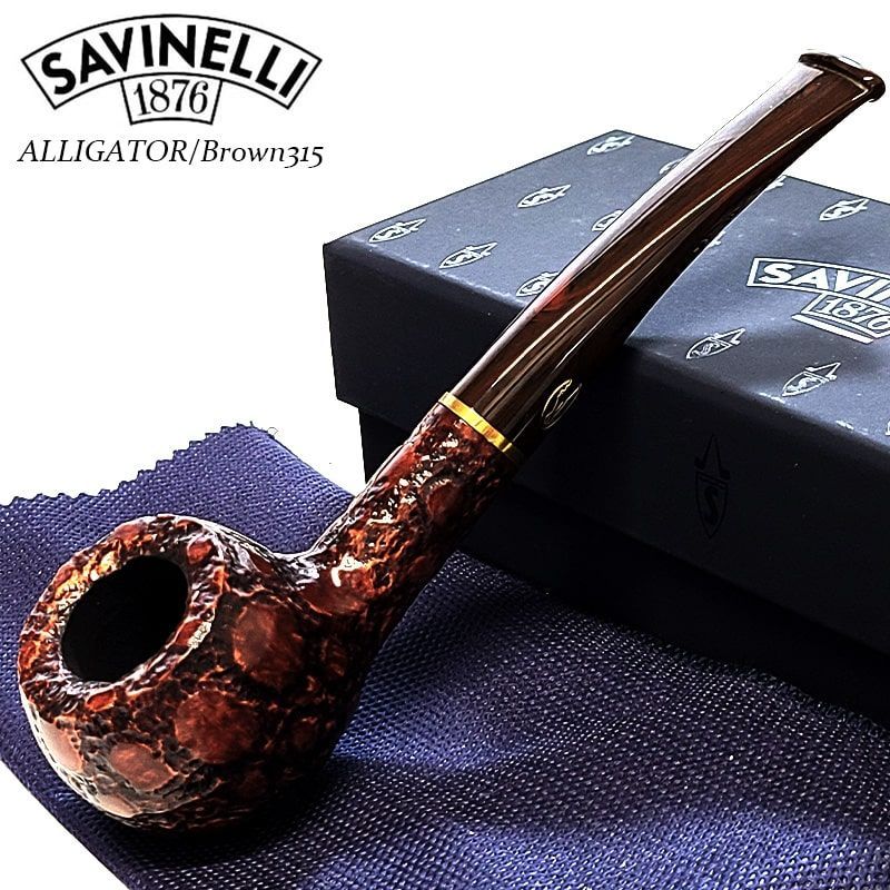 パイプ サビネリ アリゲーター 315 SAVINELLI ブラウン イタリア製