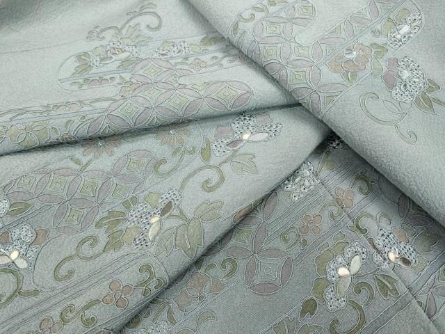 平和屋着物▽中国三大刺繍 スワトウ刺繍 汕頭刺繍 総刺繍 訪問着