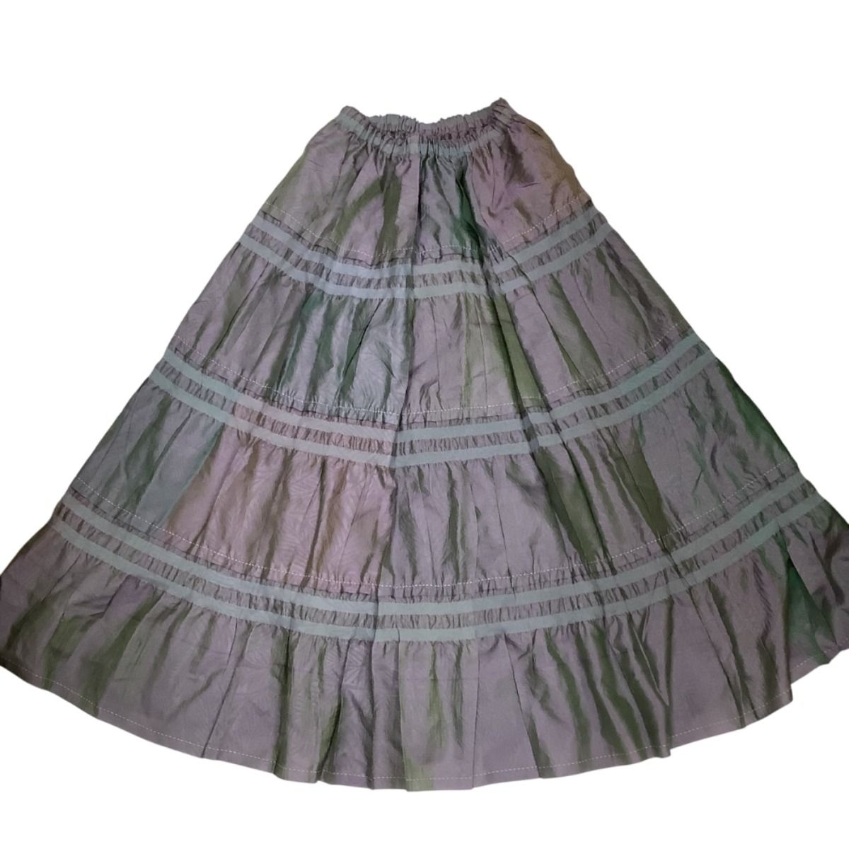 ♪♪ISSEY MIYAKE HaaT イッセイミヤケ 光沢 スカート SIZE 2 HA31FG567 パープル