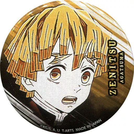 中古】バッジ・ピンズ 我妻善逸 「鬼滅の刃 鬼殺隊缶バッジ」 ジャンプ