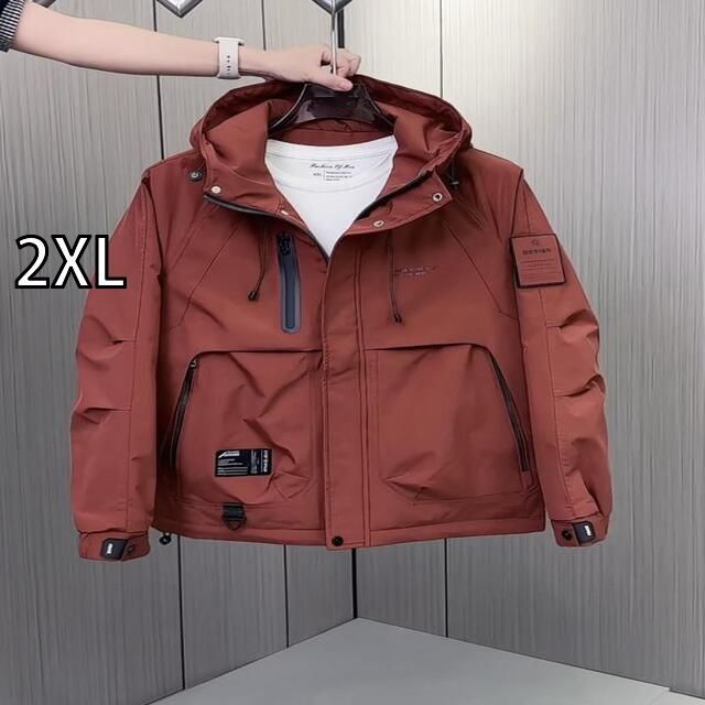 2XL 秋冬 コーデ メンズ 服 シンプル ファッション オシャレ 大人 かっこいい 大きいサイズ ストリート 紳士服 アメカジ ジャケット アウター フード付き 中綿 防寒 暖かい ワーク ジャケット アウター キルティング ジャケット アウター