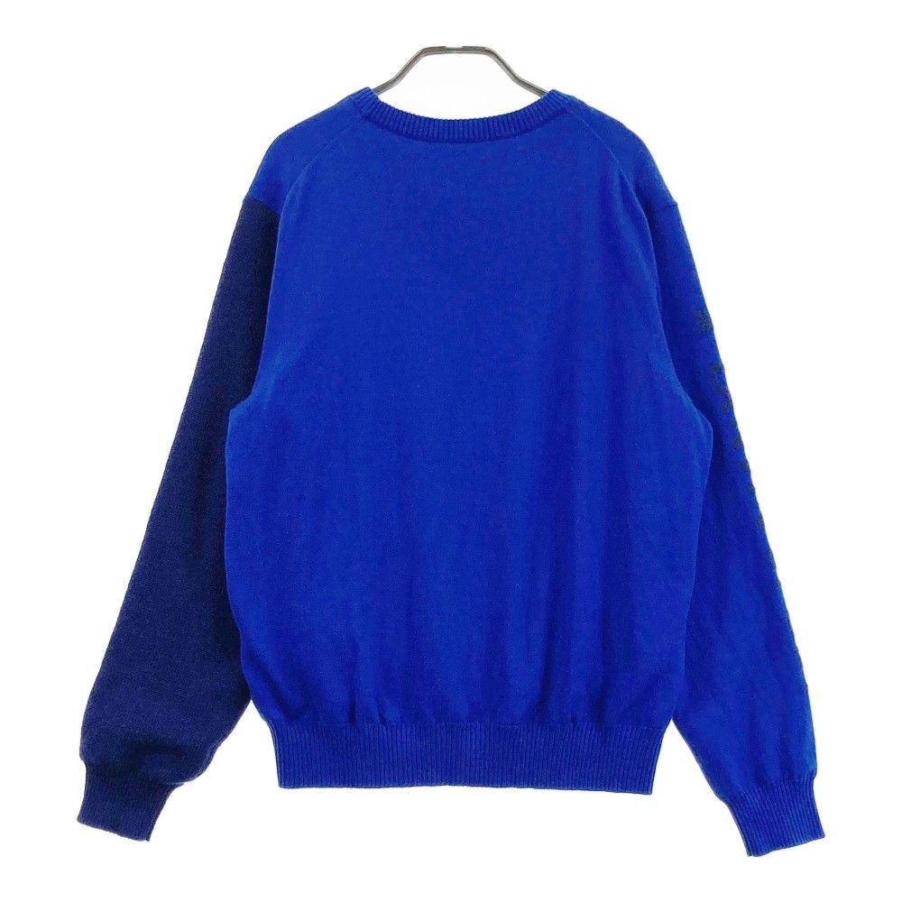 サイズ：42 LANVIN SPORT ランバン スポール  モヘヤ混 リバーシブル ニットセーター  ブルー系 [240101432230] ゴルフウェア メンズ ストスト サイズ：42 LANVIN SPORT ランバン スポール モヘヤ混