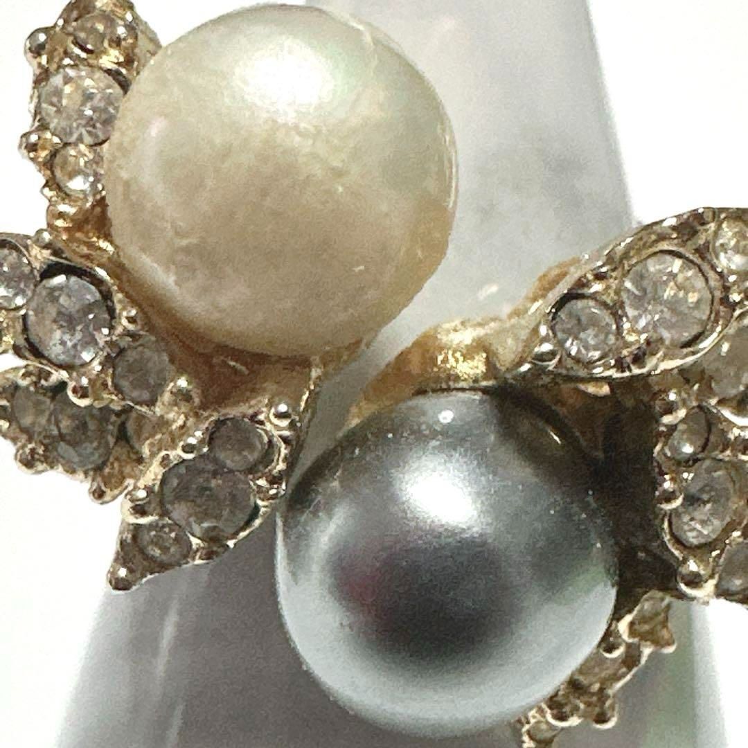 Christian Dior クリスチャンディオール 指輪 リング GP 石付