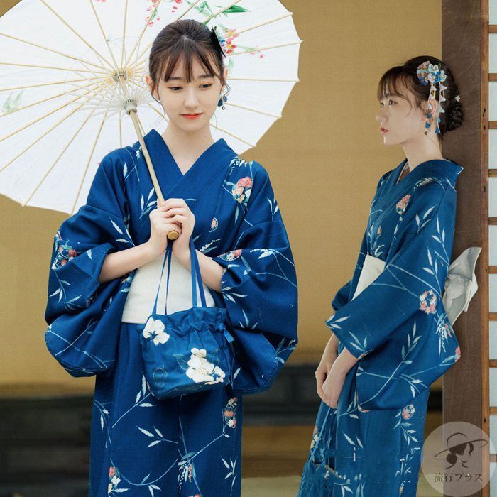 浴衣セット ゆかた 大人用 浴衣 レディース 花柄 和服 浴衣 女性用 コスチューム 浴衣 平織り きれいめ フリーサイズ 花火大会 夏祭り 旅館 あわせ お出かけ 七夕 EQw3567