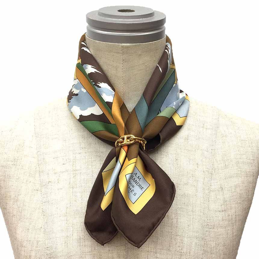 HERMES エルメス A.M CASSANDRE POUR スカーフ HERMES エルメス/カレ90/シルクスカーフ/A.M CASSANDRE POUR
