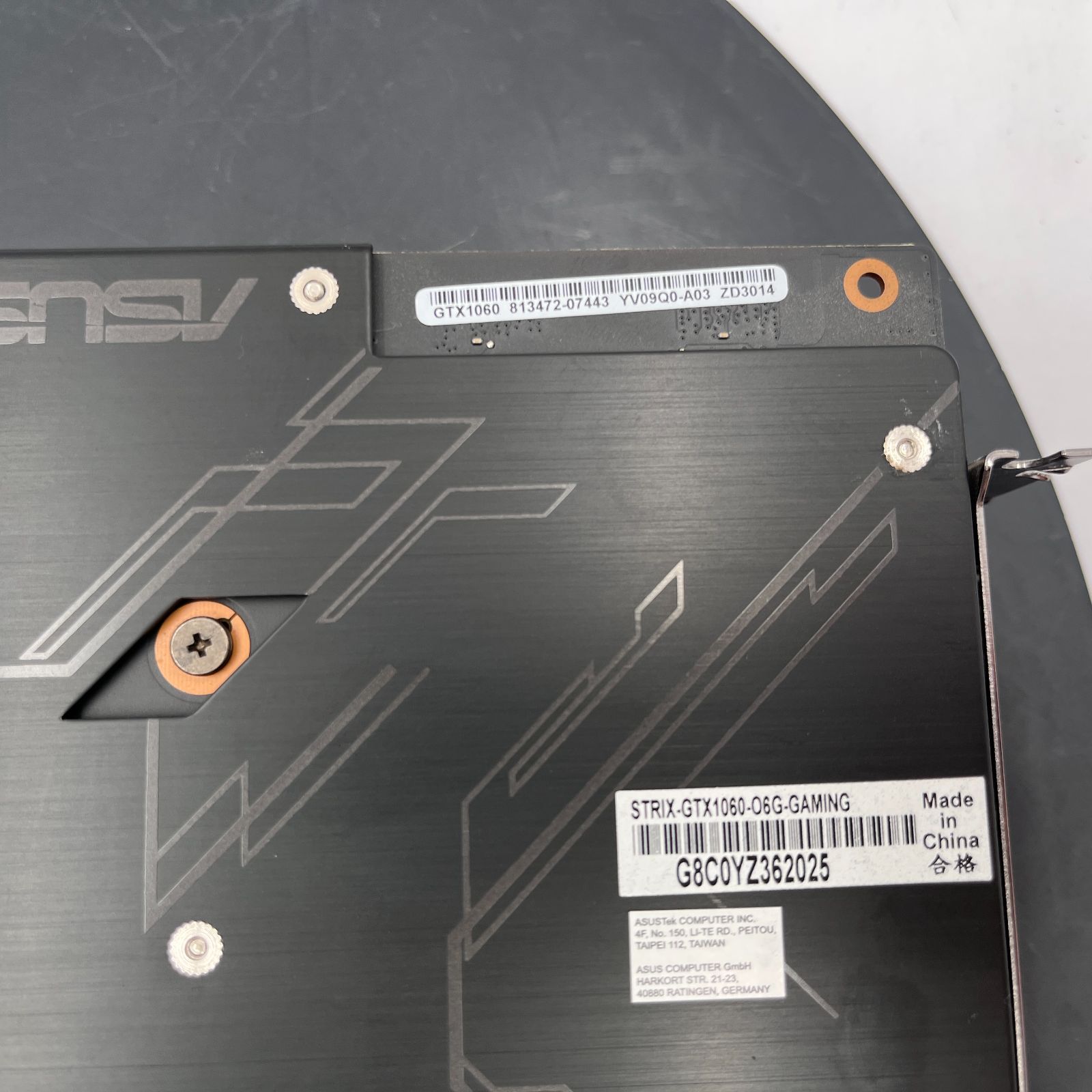 ASUS STRIX-GTX1060-O6G-GAMING