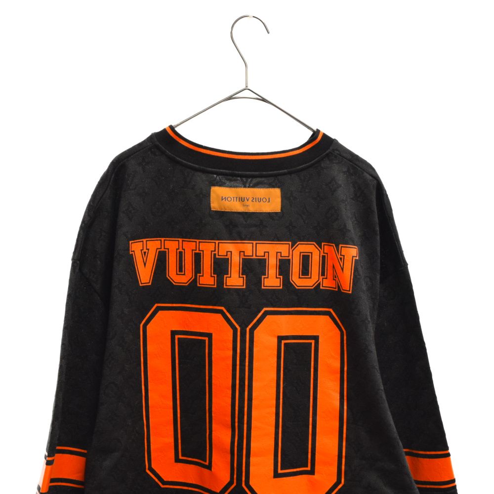 LOUIS VUITTON (ルイヴィトン) 23SS モノグラムスポーティVネックTシャツ 半袖カットソー ブラック RM231 VV4 HOY67W