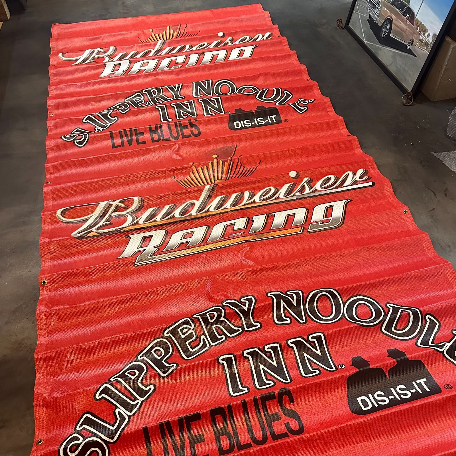 Budweiser Racing Slippery Noodlelメッシュバナー