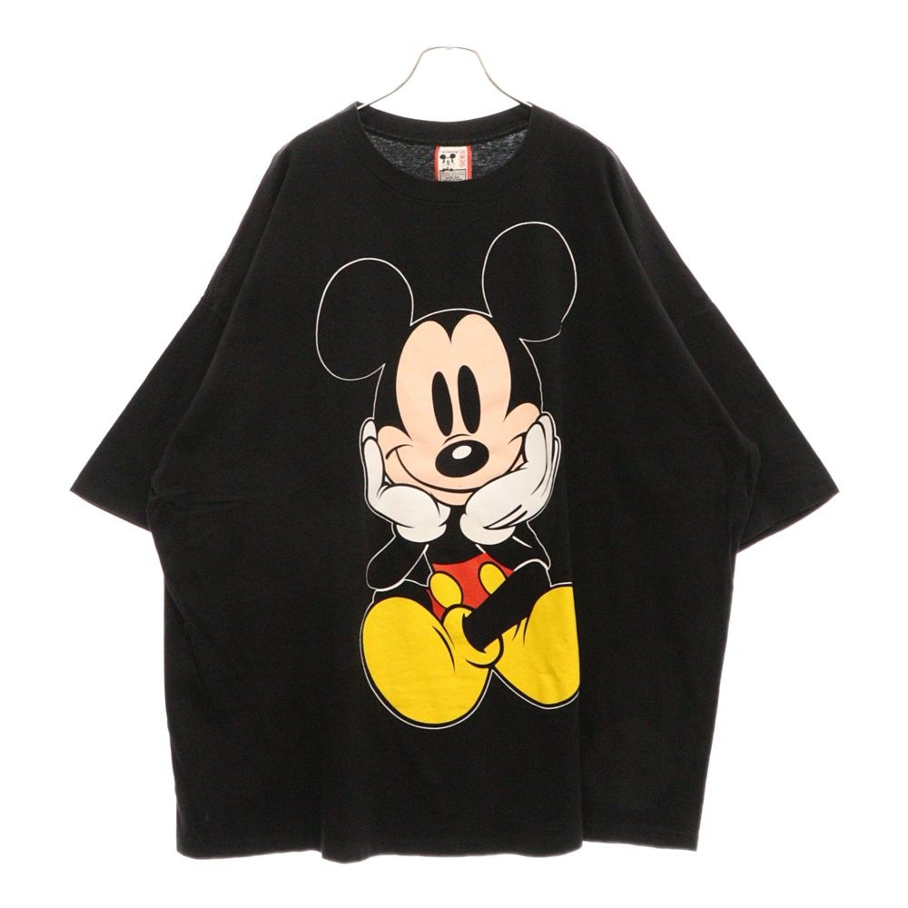 VINTAGE (ヴィンテージ) 90s Disney Mickey Mouse ディズニー お座り ミッキー マウス Tシャツ 半袖 カットソー ブラック