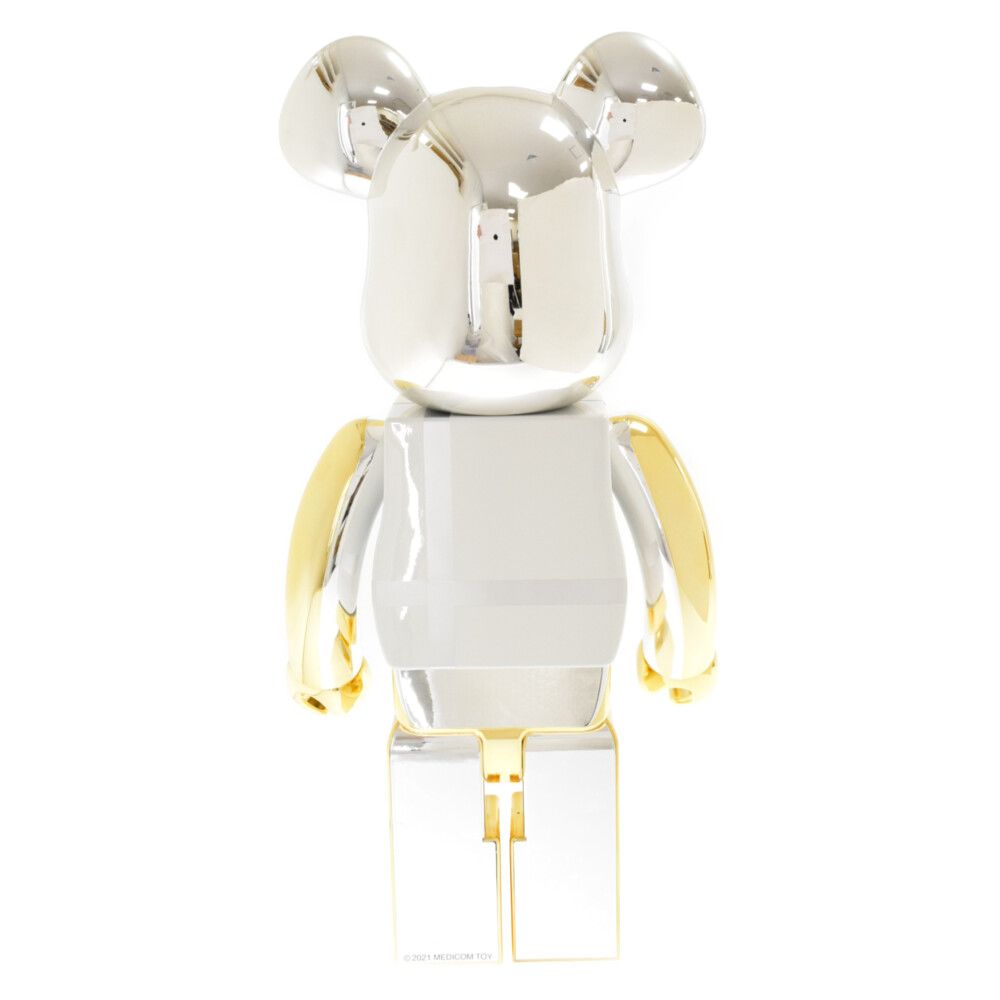 MEDICOM TOY (メディコムトイ) BE@RBRICK MEDICOM TOY PLUS GOLD CHROME Ver 1000% ベアブリック  メディコムトイプラス ゴールドクロムバージョン フィギュア ゴールド - メルカリ