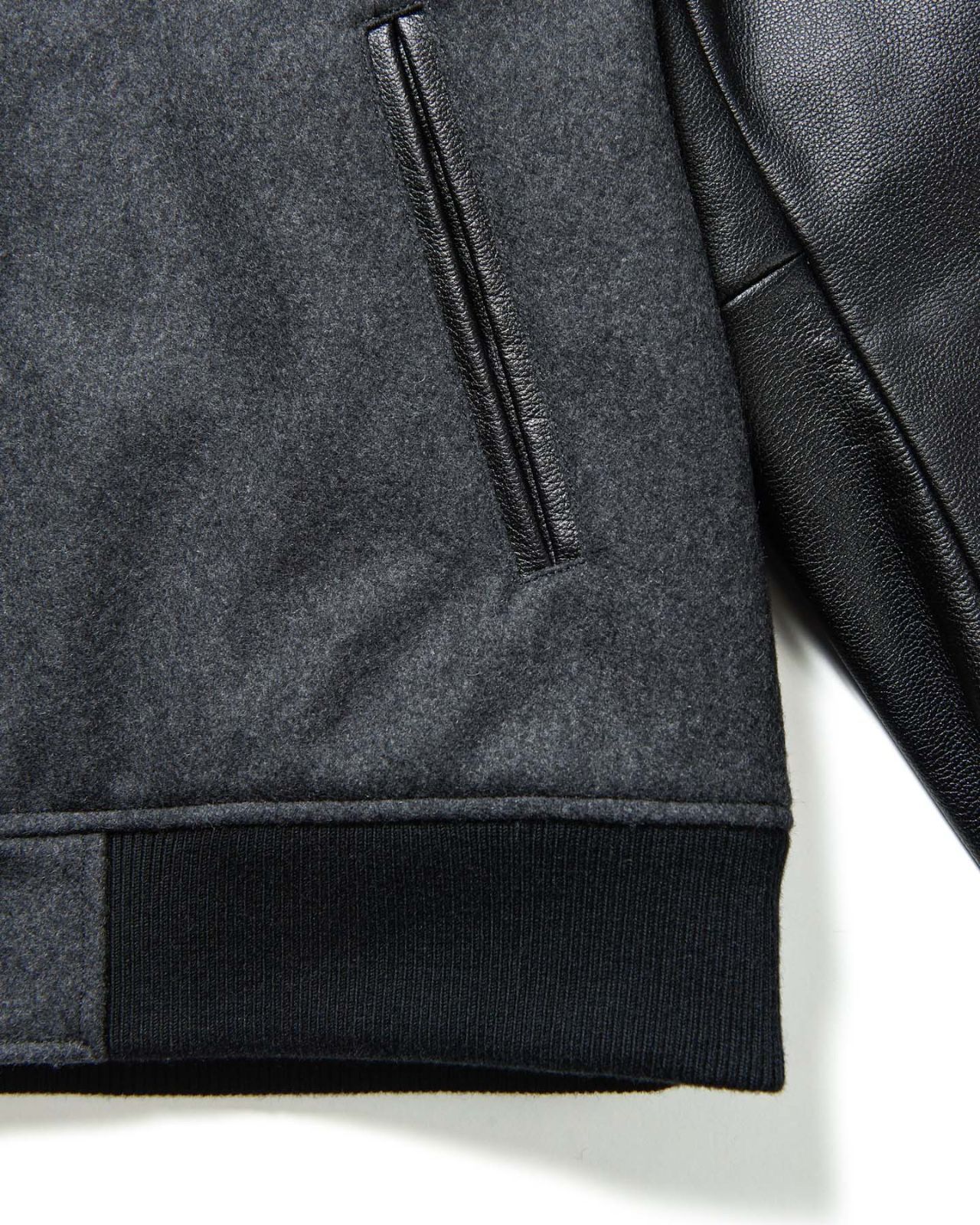 SOPHNET.LEATHER SLEEVE VARSITY JACKET ジャケット SOPH-242009 