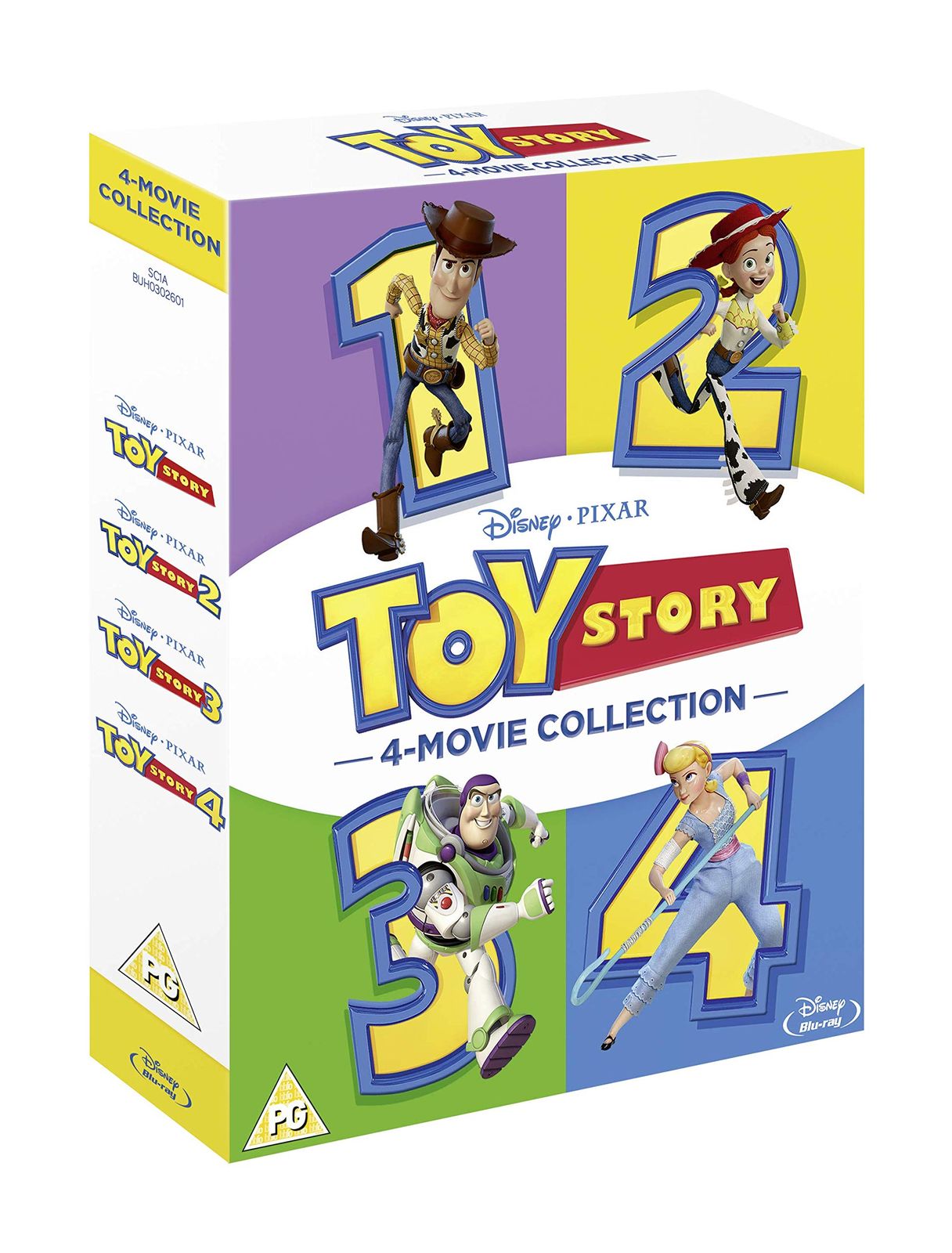 トイ・ストーリー 4枚セット　Blu-ray トイ・ストーリー Toy Story 1-4 Box set [Blu-ray] [2019] [Region Free]