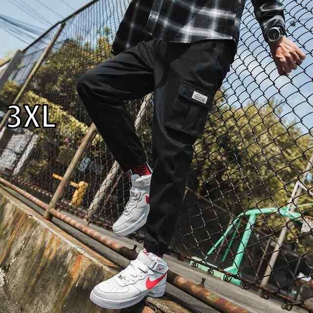 [3XL]メンズ ファッション 服 オシャレ シンプル 大人 かっこいい 大きいサイズ ストリート 紳士服 ワーク パンツ 韓国スタイル 秋　冬 レッグ タイ カジュアル ストレート スーツ
