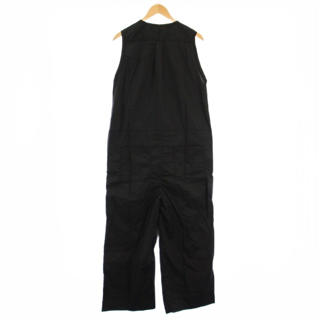 ユニヴァーサルティシュ UNIVERSAL TISSU ナチュラルタイプライター3Dオールインワン スラックスパンツ ノースリーブ 無地 1 黒 ブラック UT211PT030 BB