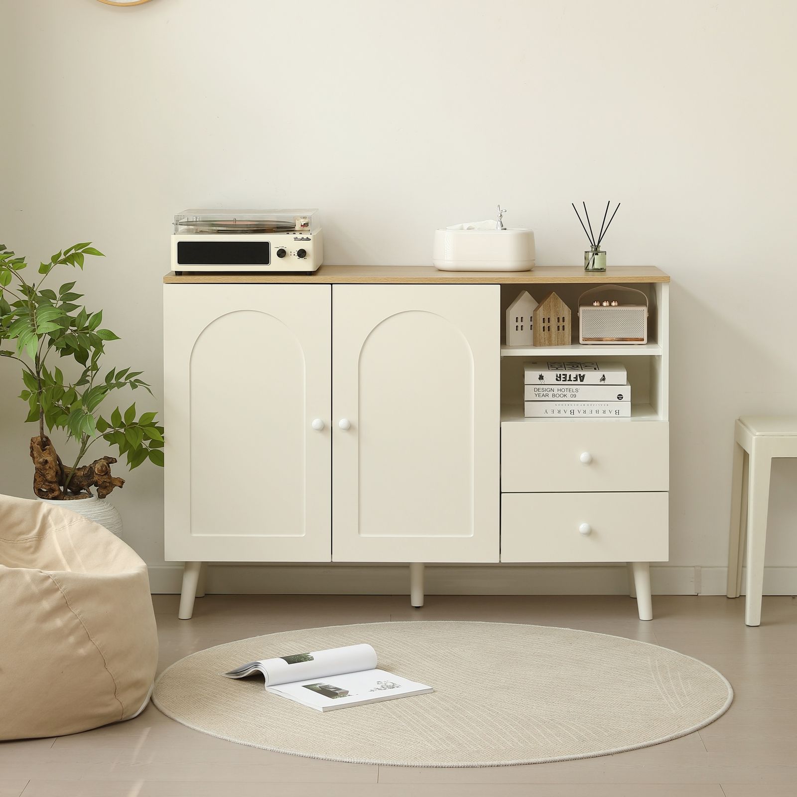 キャビネット サイドボード チェスト 収納棚 リビング収納 35cm×118cm コンパクトサイドボード 引き出し リビングボード 洋服 タンス 収納 箪笥 おしゃれ キャビネット リビング 収納棚 北欧 おしゃれ たくさん収納