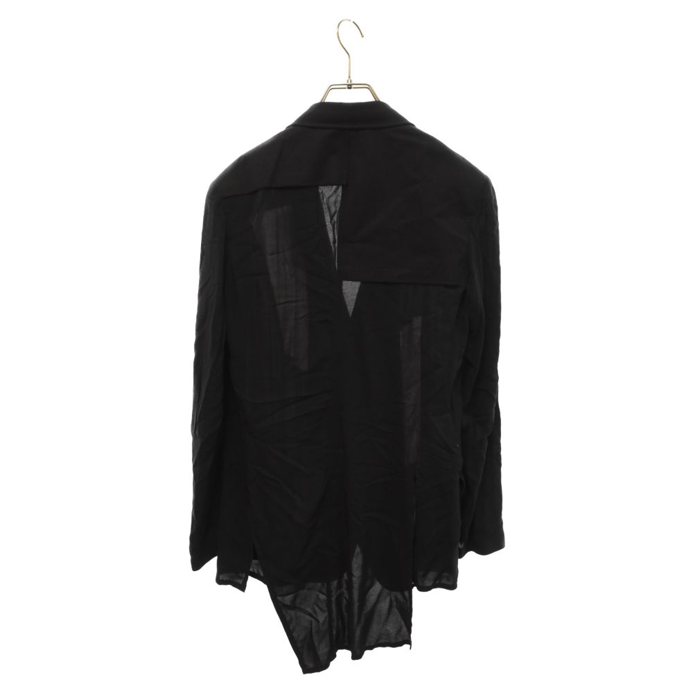 ヨウジヤマモト ブラック　カットソー　ジャケット Yohji Yamamoto POUR HOMME (ヨウジヤマモト プールオム) 13SS