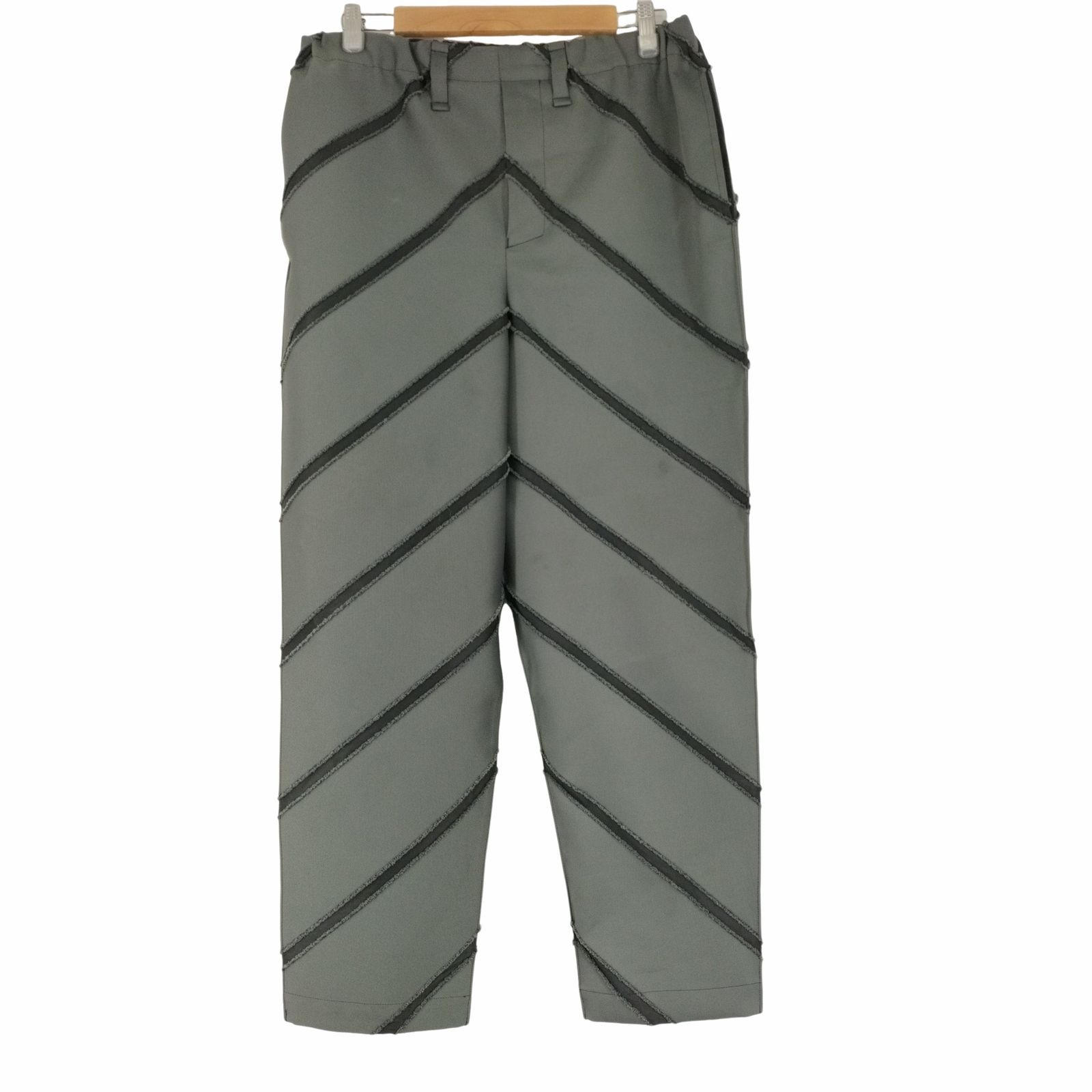 23AW IM MEN DIAGONAL CUT JACQUARD PANTS