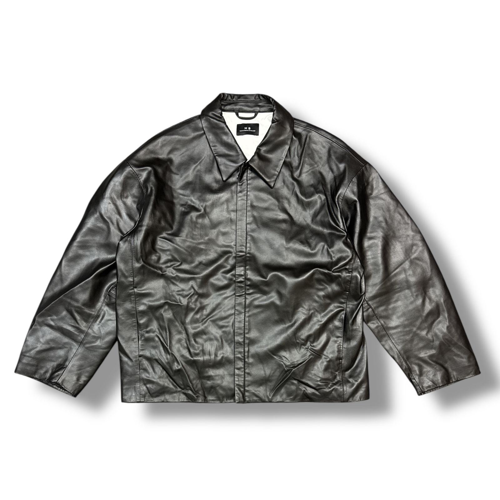 STUDIOUS MB別注 WATER REPELLENT LEATHER RIDERS JACKET ウォーター 