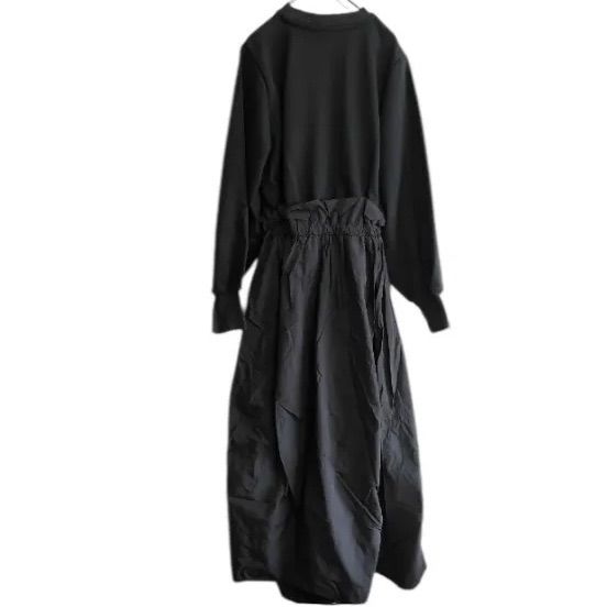 FEMME ドロストドッキング裏毛ワンピース