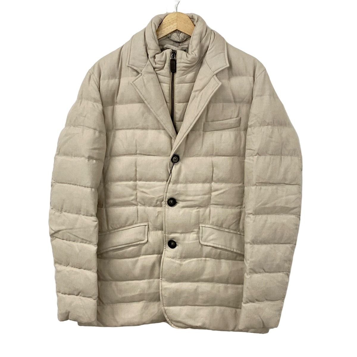 美品 ヘルノ HERNO ダウン M-65 グレージュ 46 POLAR-TECH 2024 HERNO ヘルノ ラミナー ダウン ダウンジャケット ラミナー GORE