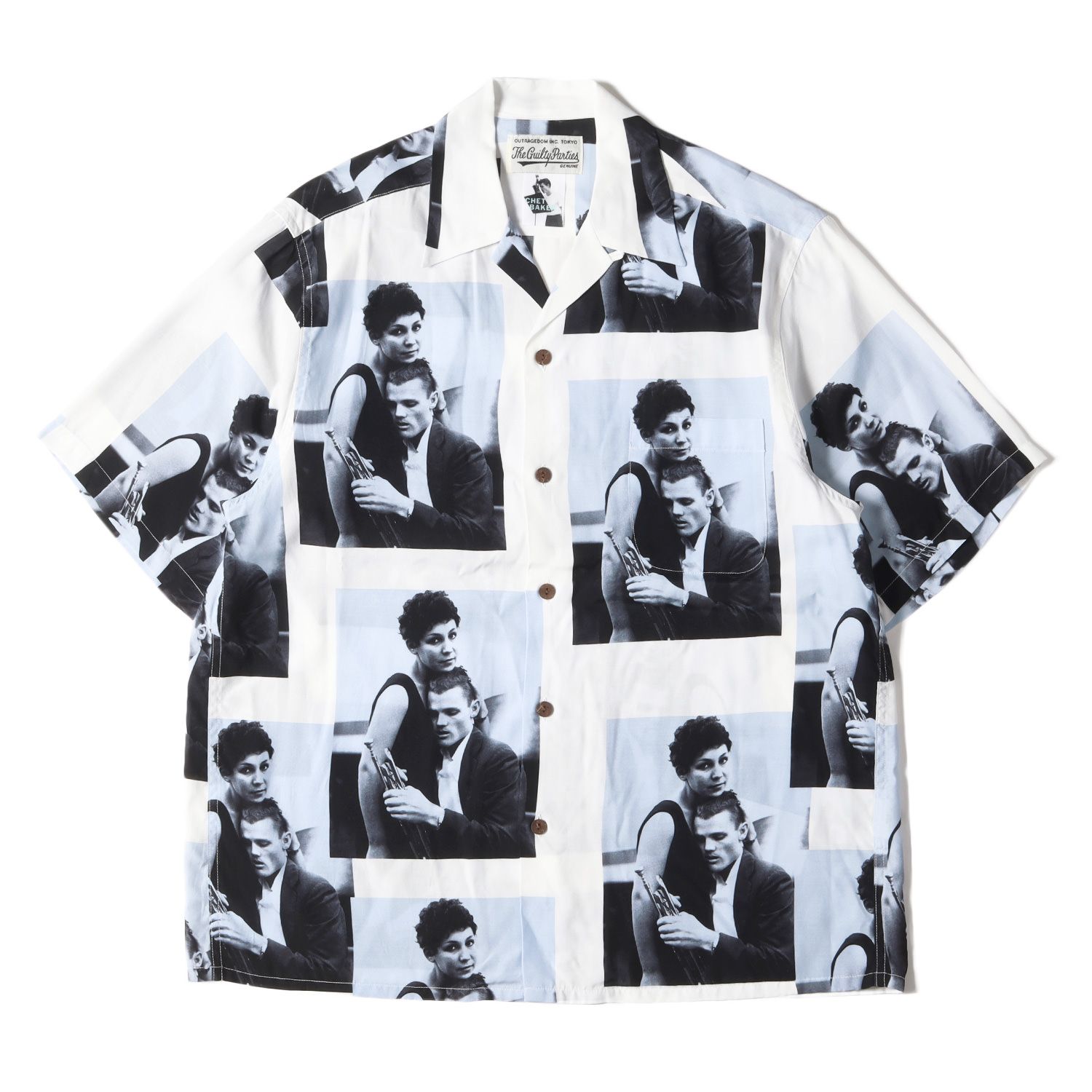 美品 WACKO MARIA ワコマリア シャツ サイズ:S 22SS CHET BAKER 