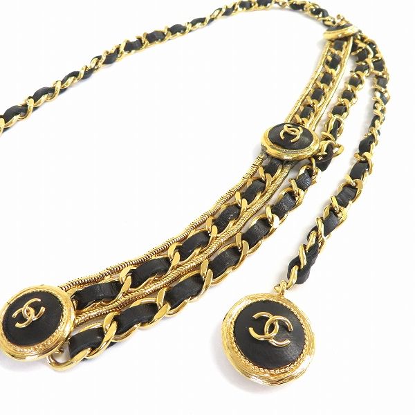 シャネルチェーンベルトクローバーマーク