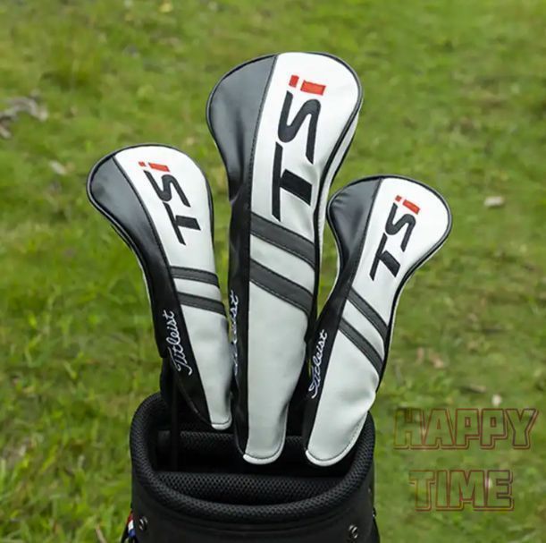 Titleist TSi タイトリスト ゴルフ ヘッドカバー ゴルフクラブカバー 3点セット