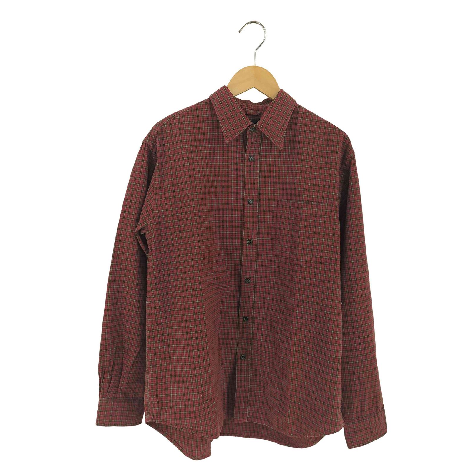 ギャップ Gap 00s OLD 片ポケ コットンチェックシャツ メンズ import：M 