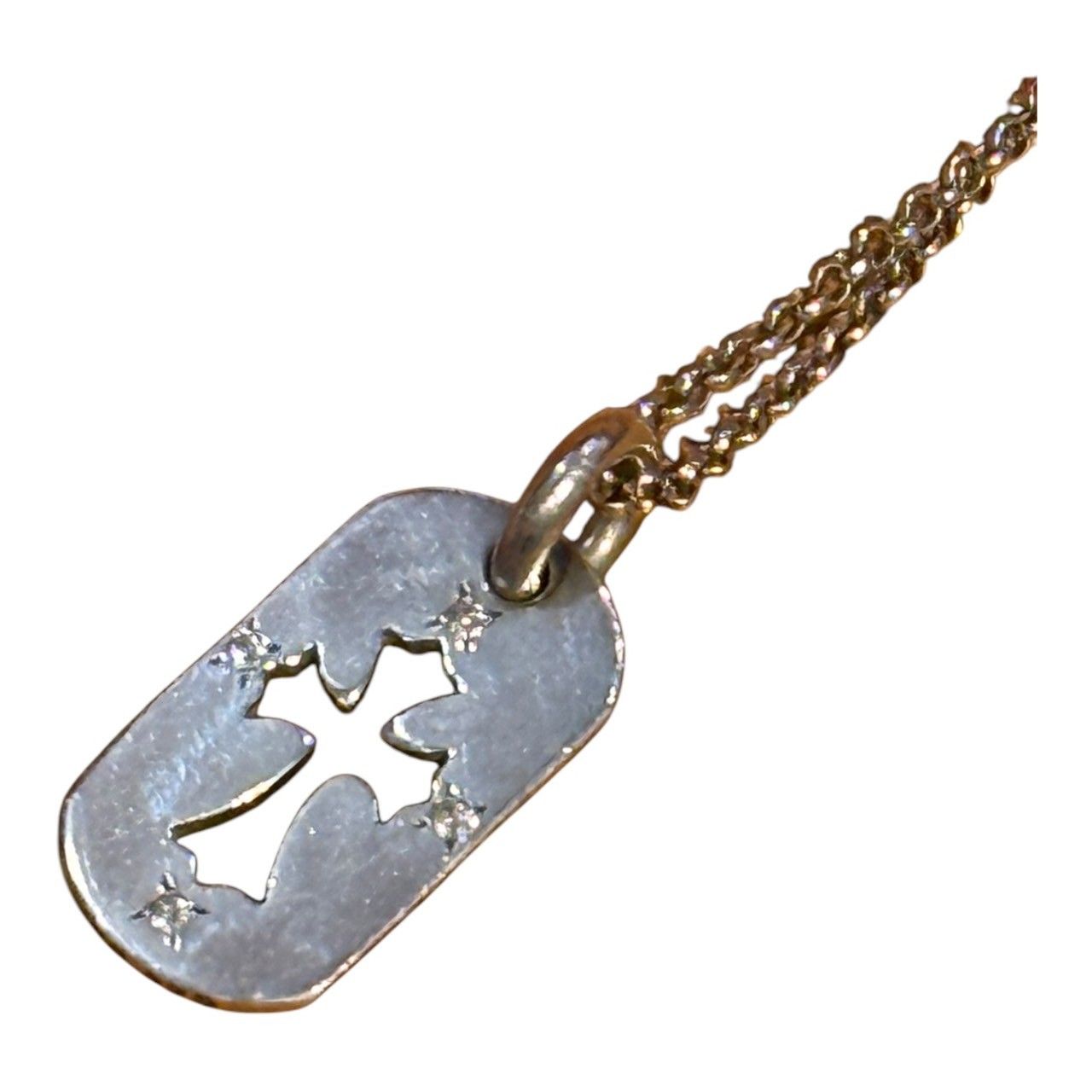 Chrome Hearts<br> Dog tag R18 Roll chain set Silver クロムハーツドッグタグセット 原本無