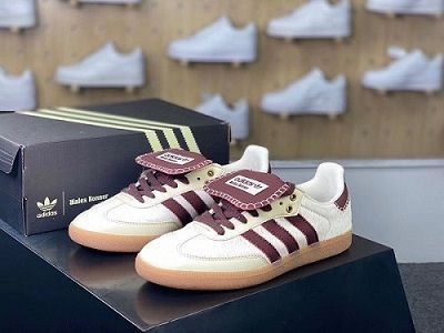 値下げします 新品 Adidas samba Pony Wales Bonner ホワイト カップルシューズ レディース/メンズ 箱付