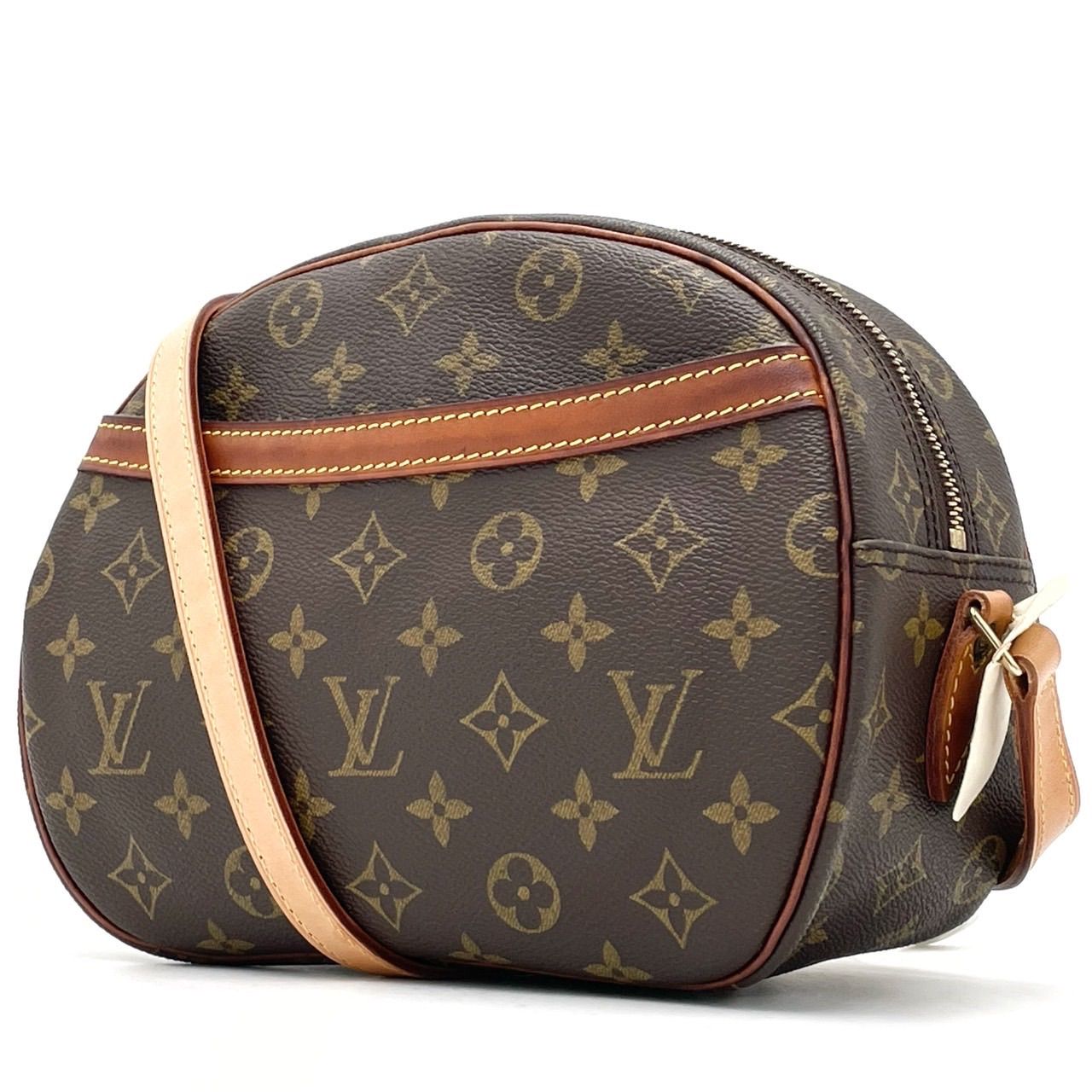 ✨格安品✨ LOUISVUITTON ルイヴィトン ショルダーバッグ ポシェット モノグラム ブロワ 総柄 ゴールド金具 ロゴ方押し PVCレザー  ヌメ革 肩掛け 斜め掛け レディース ブラウン 茶色 - メルカリ