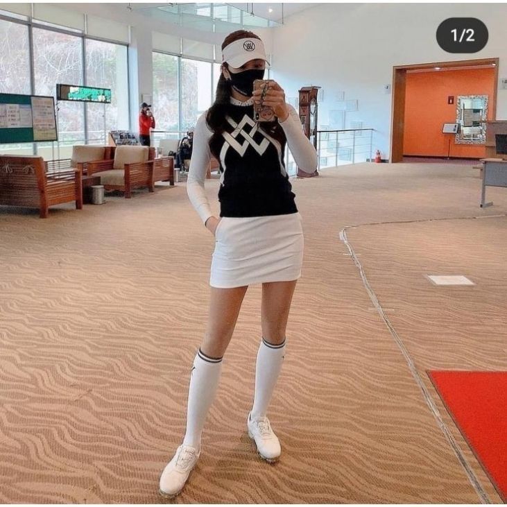 ☆ANEAW GOLF☆韓国 膝下ロングソックス